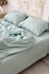 Sage green cotton bedding set