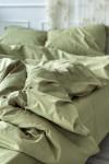Cotton bedding set in Light olive