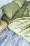 Cotton bedding set in Light olive