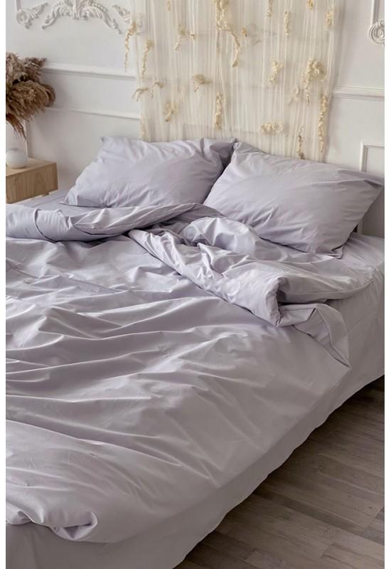 Cotton bedding set 4 pcs in Pale purple