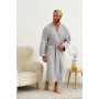 Waffle cotton robe for men