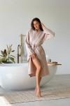 Waffle cotton robe Kimono bathrobe for women Spa