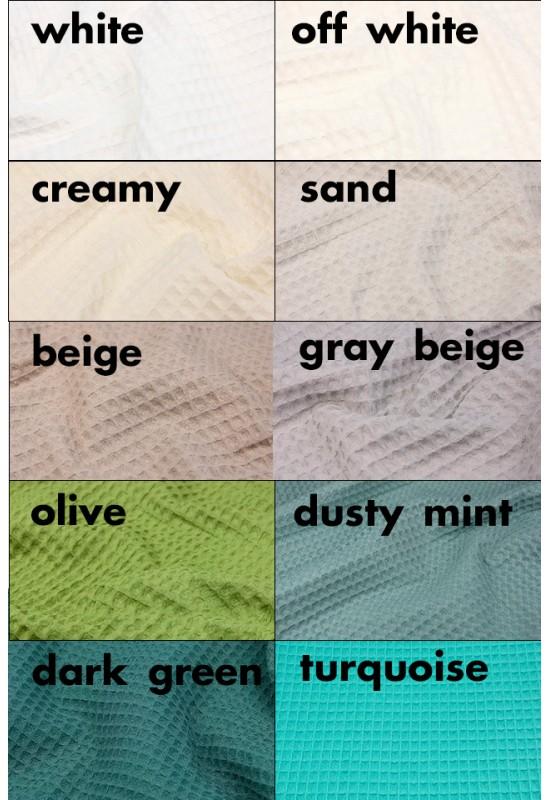 Waffle cotton towel in various size and colors