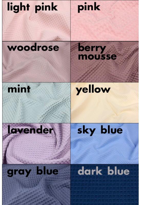 Waffle cotton towel in various size and colors