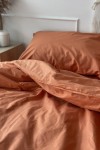 Cotton bedding set in Burnt orange