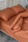 Cotton bedding set in Burnt orange