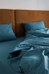 Cotton bedding set Dusty teal