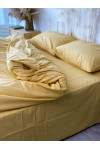 Mustard yellow cotton bedding set 