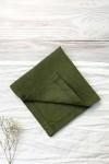 Moss Forest Green Linen Cloth Napkins