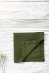 Moss Forest Green Linen Cloth Napkins