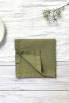 Linen Cloth Napkins in Moss Olive Green 