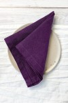 Linen cloth napkins in Violet - Deep purple