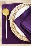 Deep Purple - Violet Linen Cloth Table Placemat