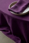 Deep Purple | Violet Linen Tablecloth 