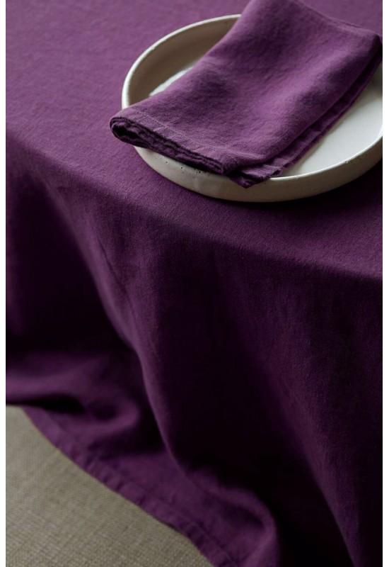 Linen tablecloth Violet