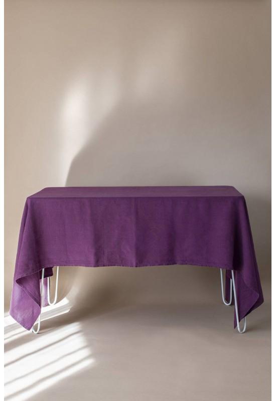Linen tablecloth Violet