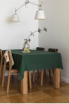 Dark - Emerald Green Linen Tablecloth