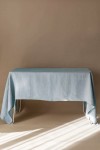 Light - Dusty Blue Linen Tablecloth
