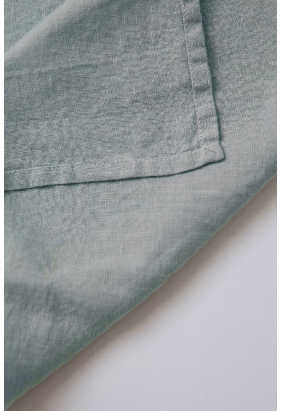 Light - Dusty Blue Linen Tablecloth