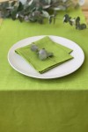 Chartreuse Light green linen cloth napkins