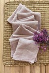 Dusty Pink | Mauve | Wood Rose Cloth Linen napkins  
