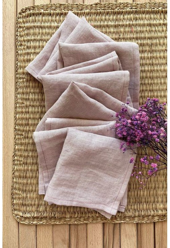 Pink linen napkins, Washed linen napkins, dusty pink linen napkins, linen  napkin set, cloth napkins bulk, cloth napkins, many colors