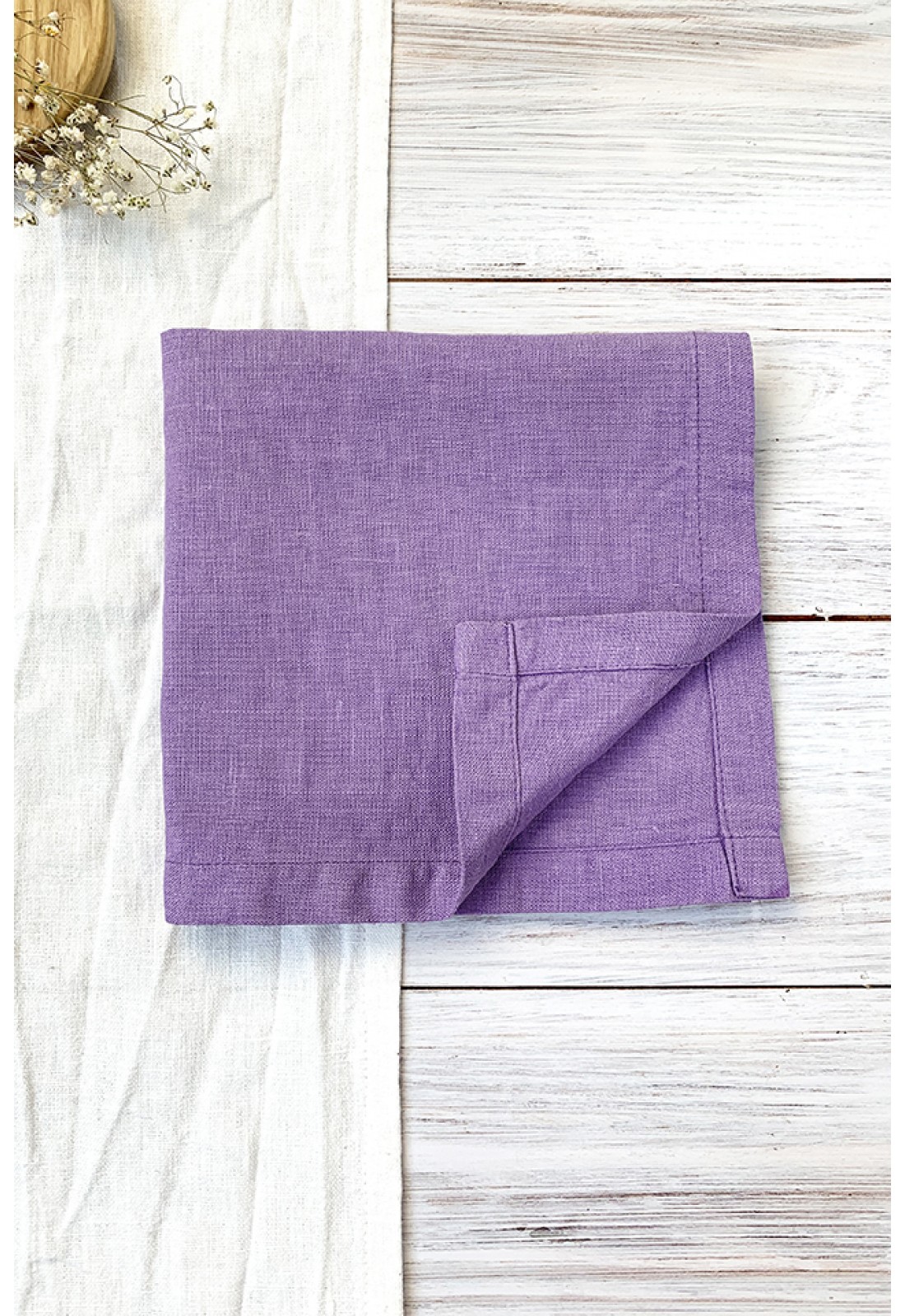 Linen Purple Napkins, Cloth Napkins Bulk in Many Colours, Softened Table  Napkins 