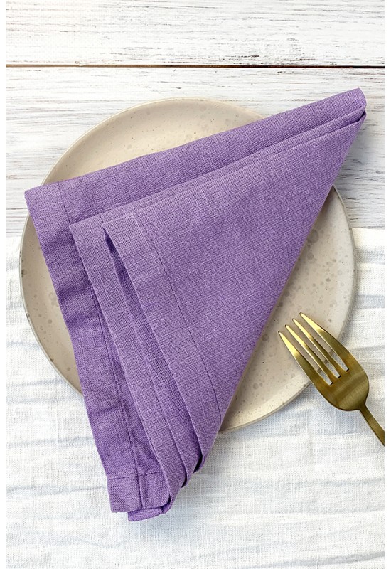 Lavender - Purple Linen Cloth Linen napkins