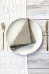 Sand Beige Linen Cloth Napkins 