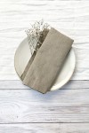 Sand Beige Linen Cloth Napkins 