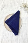 Indigo Royal Blue Linen Cloth Napkins 