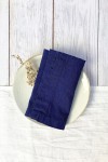 Indigo Royal Blue Linen Cloth Napkins 