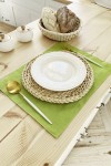 Chartreuse Light Green Linen Cloth Table Placemats