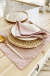 Dusty Pink | Wood Rose Linen Table Placemats 