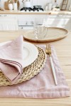 Dusty Pink | Wood Rose Linen Table Placemats 