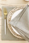 Sand Beige | Taupe Linen Cloth Table Placemats