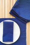 Royal indigo blue linen placemats dinner cloth set