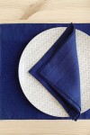 Indigo Royal Blue Linen Cloth Table Placemats