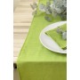 Linen table runner in Chartreuse green