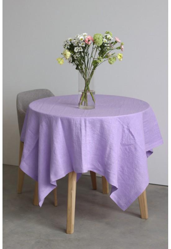 Linen tablecloth in Lavender (Purple)