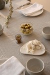 Sand Beige Linen Tablecloth