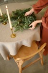 Sand Beige Linen Tablecloth