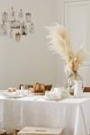 White Linen Tablecloth - Various Sizes 