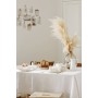 Linen tablecloth in White