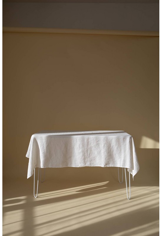 White Linen Tablecloth - Various Sizes 