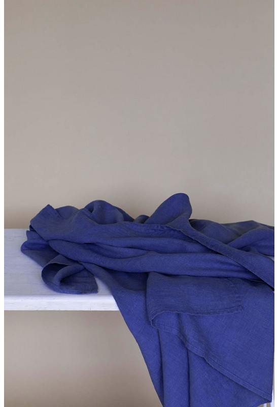 Indigo - Royal Blue Linen Tablecloth