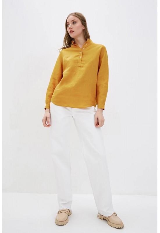 Linen shirt for women Loose linen blouse buttons