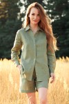 Linen shirt for women with pockets 