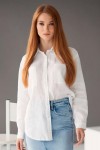 Linen shirt for women with pockets 