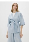 Linen wrap kimono jacket for women 